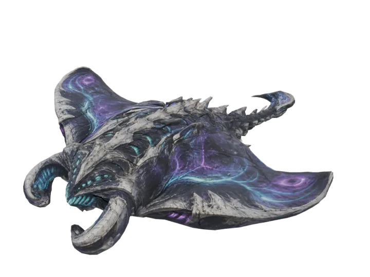 Void manta — generated mesh with materials