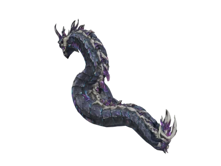 Void serpent — generated mesh with materials