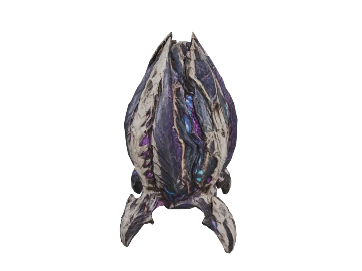 Brood landing pod — generated mesh with materials