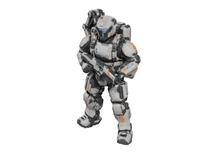 Combat engineer — generated mesh with materials