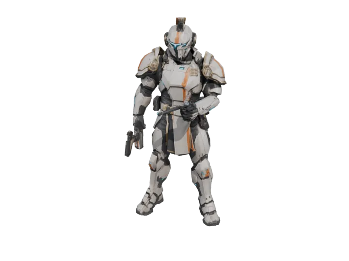 Fleet officer — generated mesh with materials