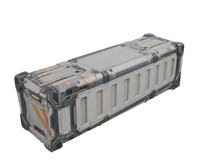 Cargo container — generated mesh with materials
