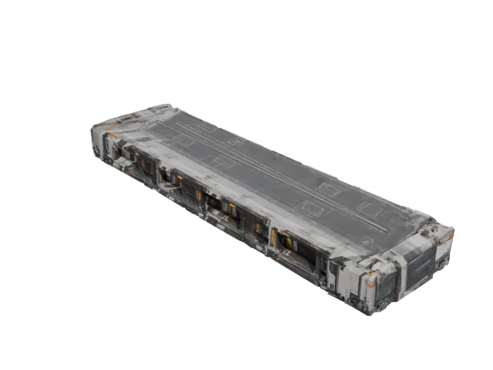 Carrier flight deck — generated mesh with materials