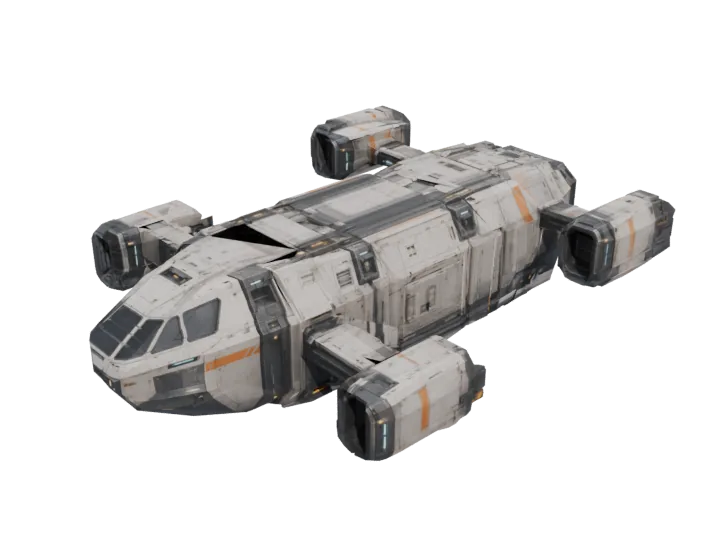 Dropship — generated mesh with materials