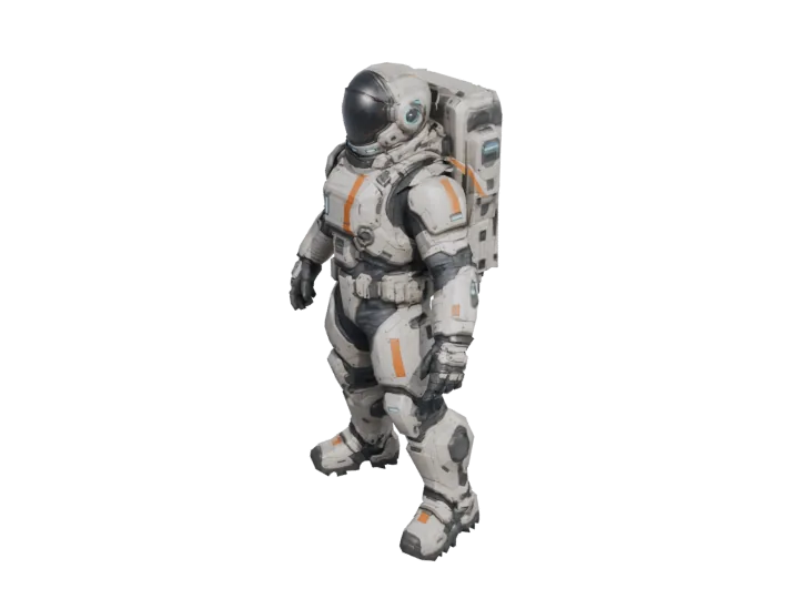 Astronaut — generated mesh with materials