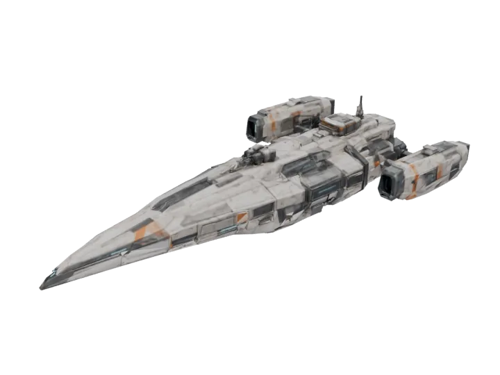 Corvette — generated mesh with materials