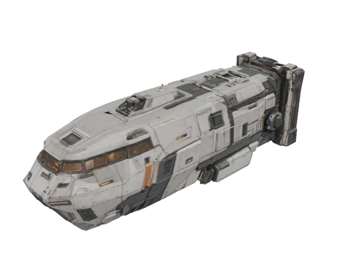 Freighter bridge — generated mesh with materials