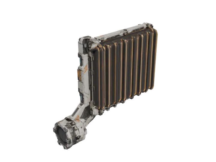 Radiator module — generated mesh with materials