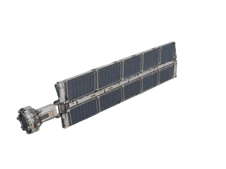 Solar wing — generated mesh with materials