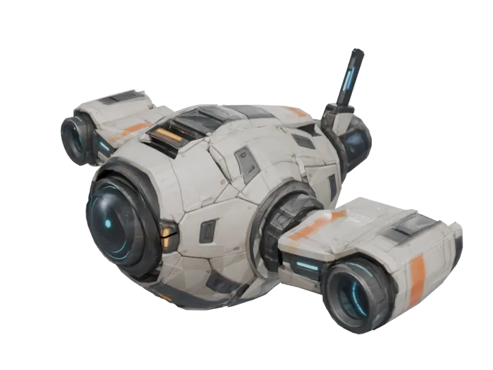 Scout drone — generated mesh with materials