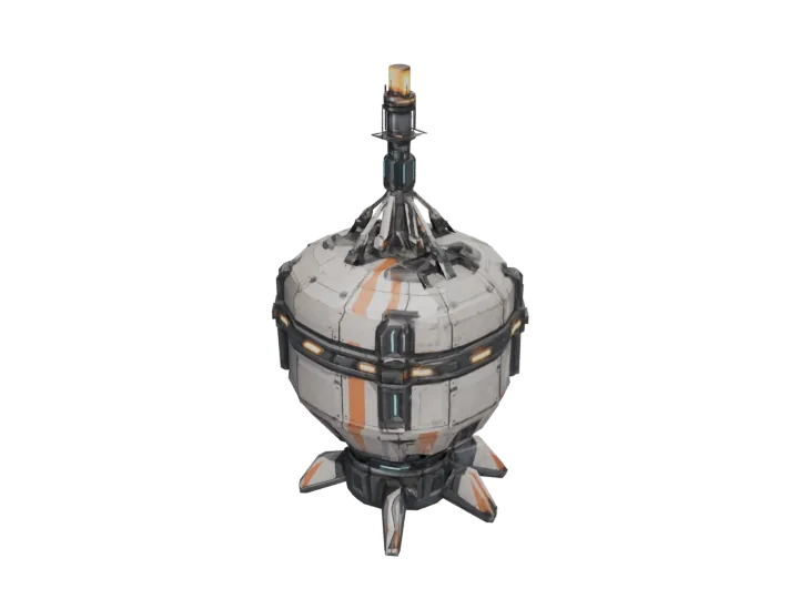 Nav beacon — generated mesh with materials