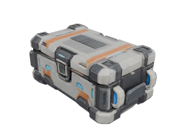 Ammo crate — generated mesh with materials