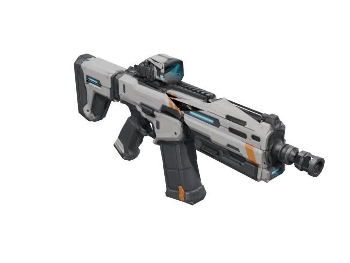 Assault rifle — generated mesh with materials