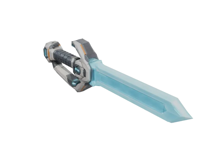 Energy blade — generated mesh with materials