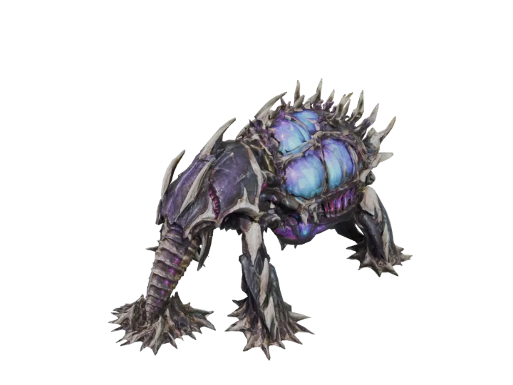 Biomass harvester — generated mesh with materials