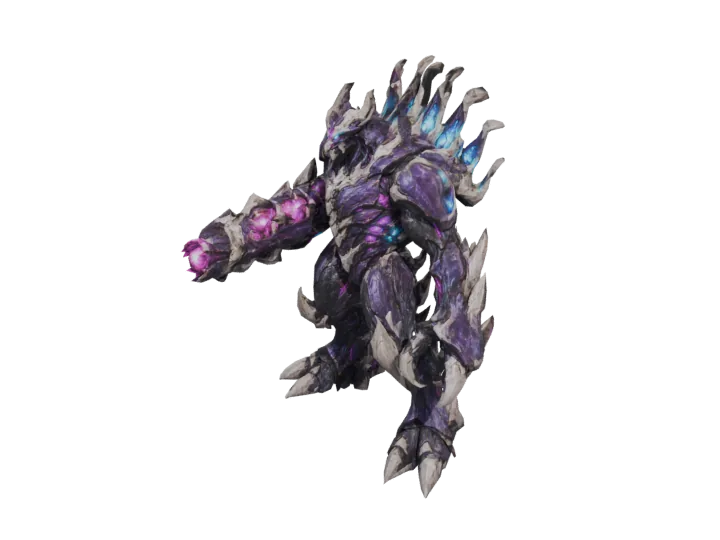 Bio-gunner — generated mesh with materials