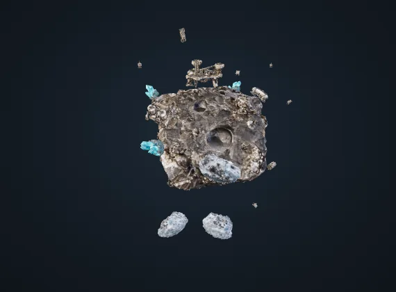 Asteroid mining outpost